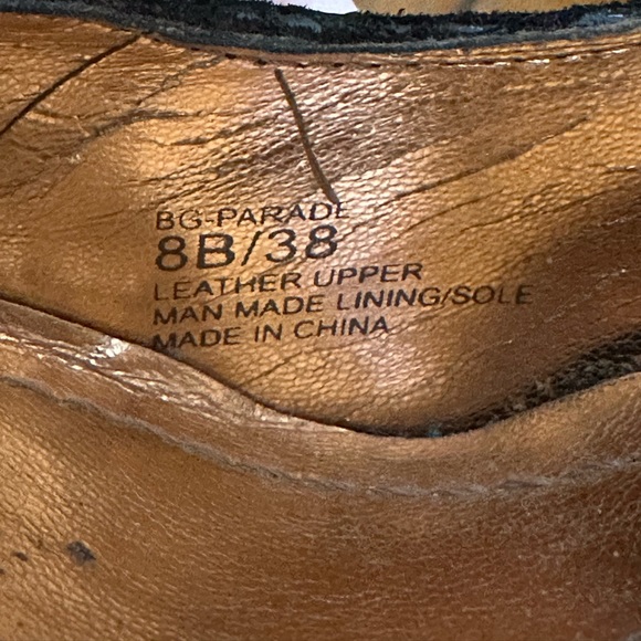 BCBGeneration BG-Parade Black Leather Reptile Texture Heels - Picture 10 of 10